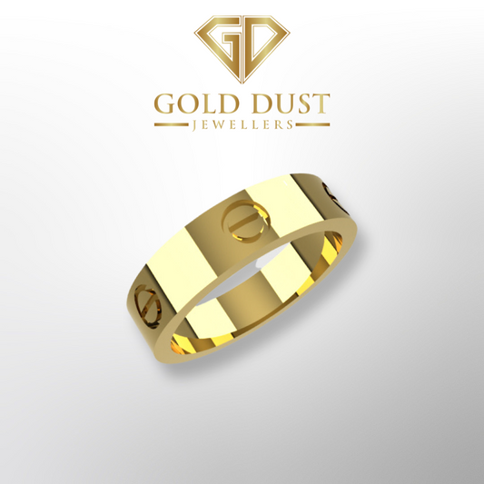 9K Gold Love Ring